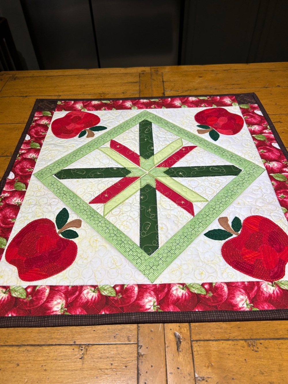 Kimberbell cuties quilted table topper